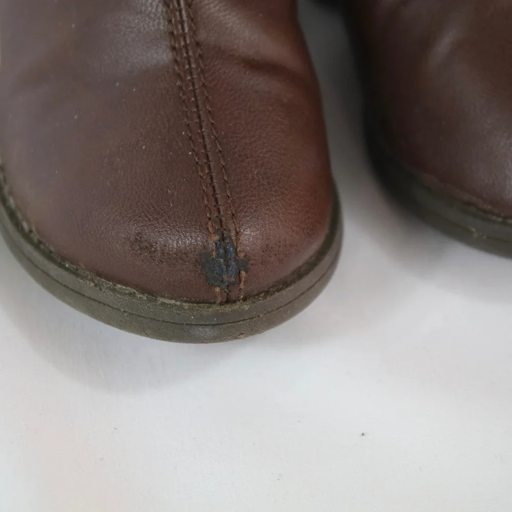 OshKosh Bgosh Shortcake Brown Buckle Zip Ankle Boots Girl's Size 5M‎